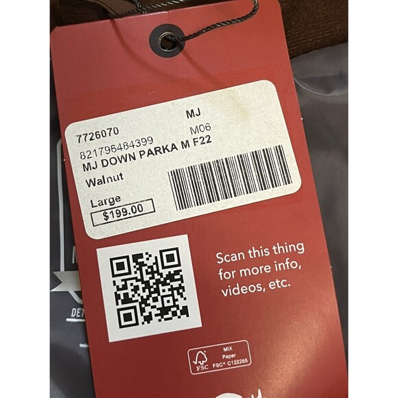 Moosejaw Down Parka Men's Hooded Fur Lined Mid-Length Snow Jacket Coat - Picture 12 of 14